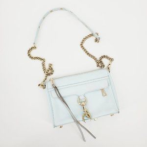 Rebecca Minkoff Mini Mac Crossbody Tranquil Blue